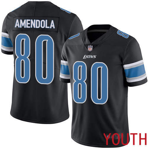 Detroit Lions Limited Black Youth Danny Amendola Jersey NFL Football #80 Rush Vapor Untouchable